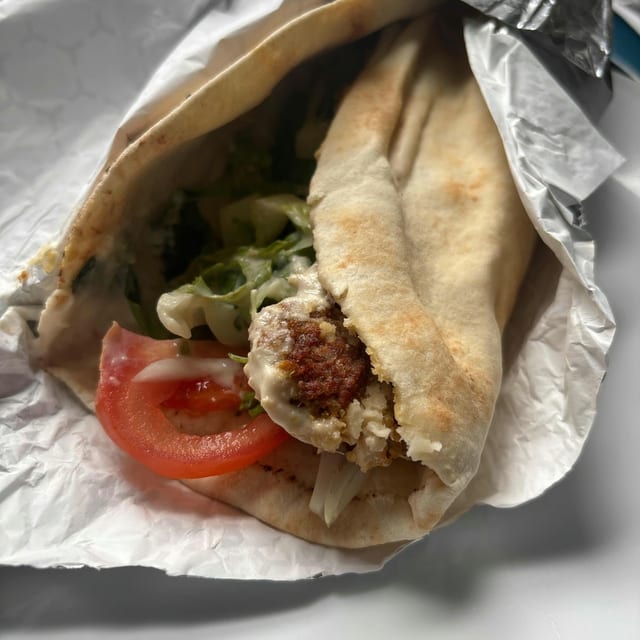 Falafel Pita Sandwich.