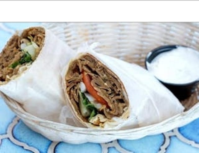 Beef Gyro Sandwich.